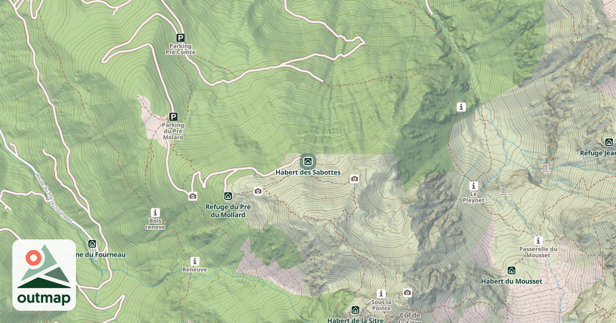 Map of Habert des Sabottes
