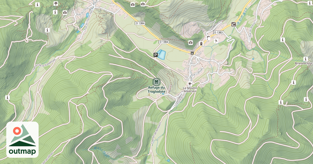 Map of Refuge du Troglodyte