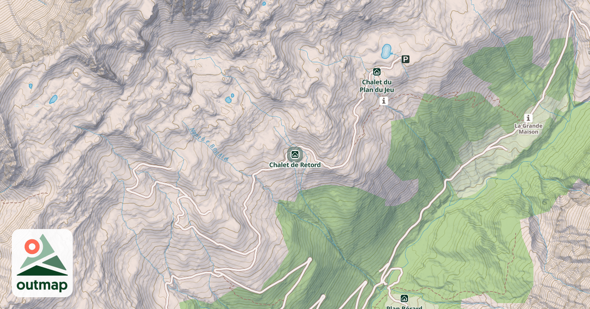 Map of Chalet de Retord