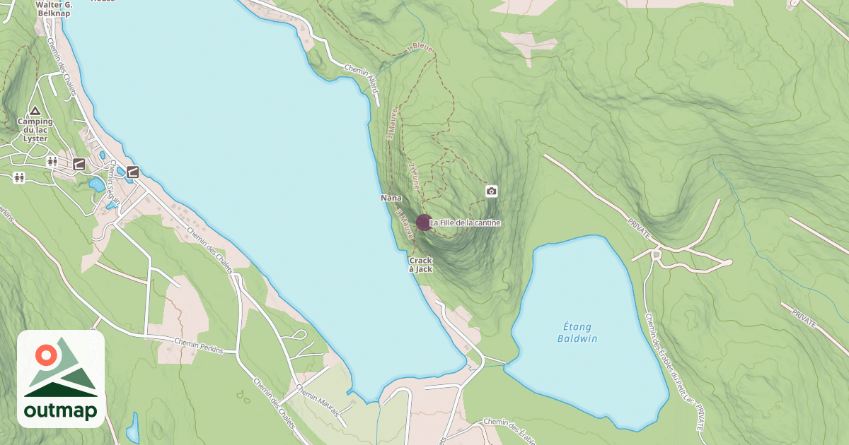 Map of La Fille de la cantine