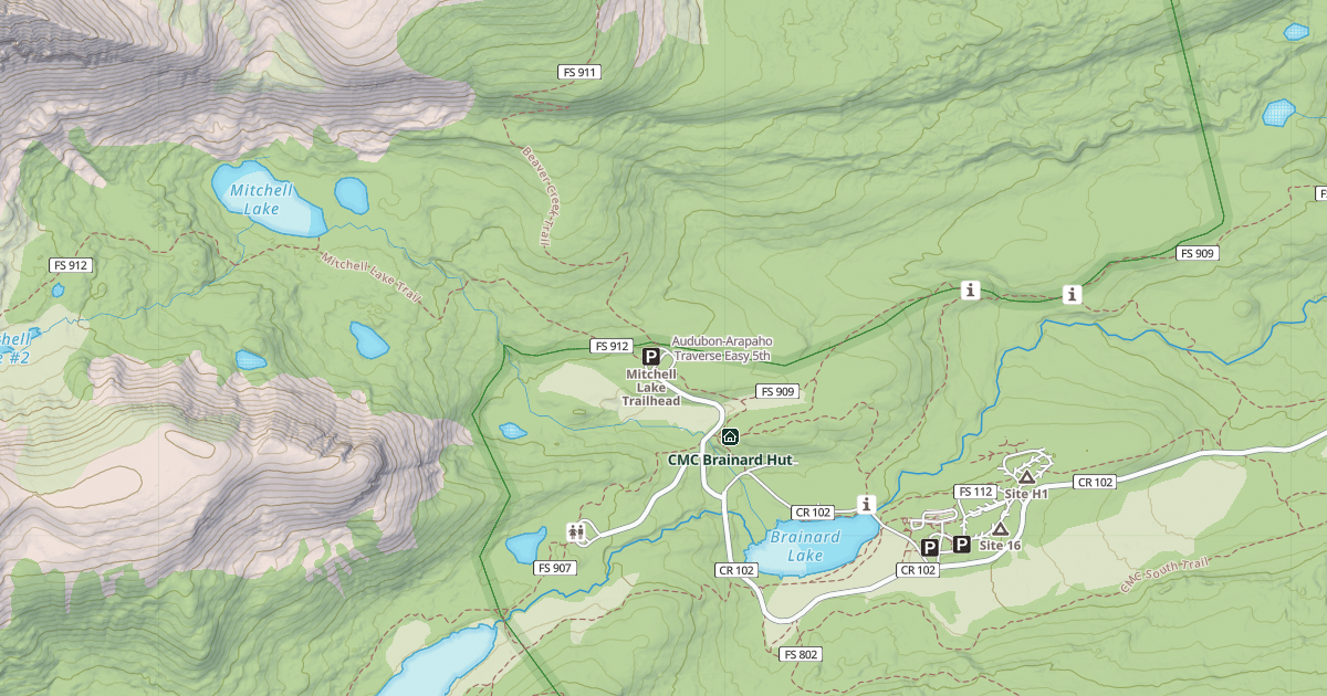 Map preview of Audubon-Arapaho Traverse