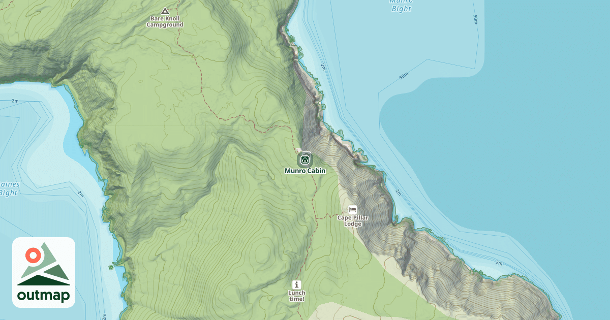 Map of Munro Cabin