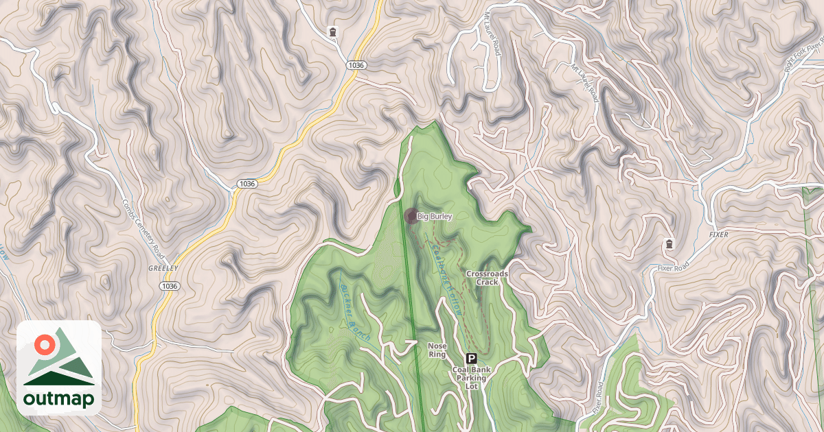 Map of Big Burley