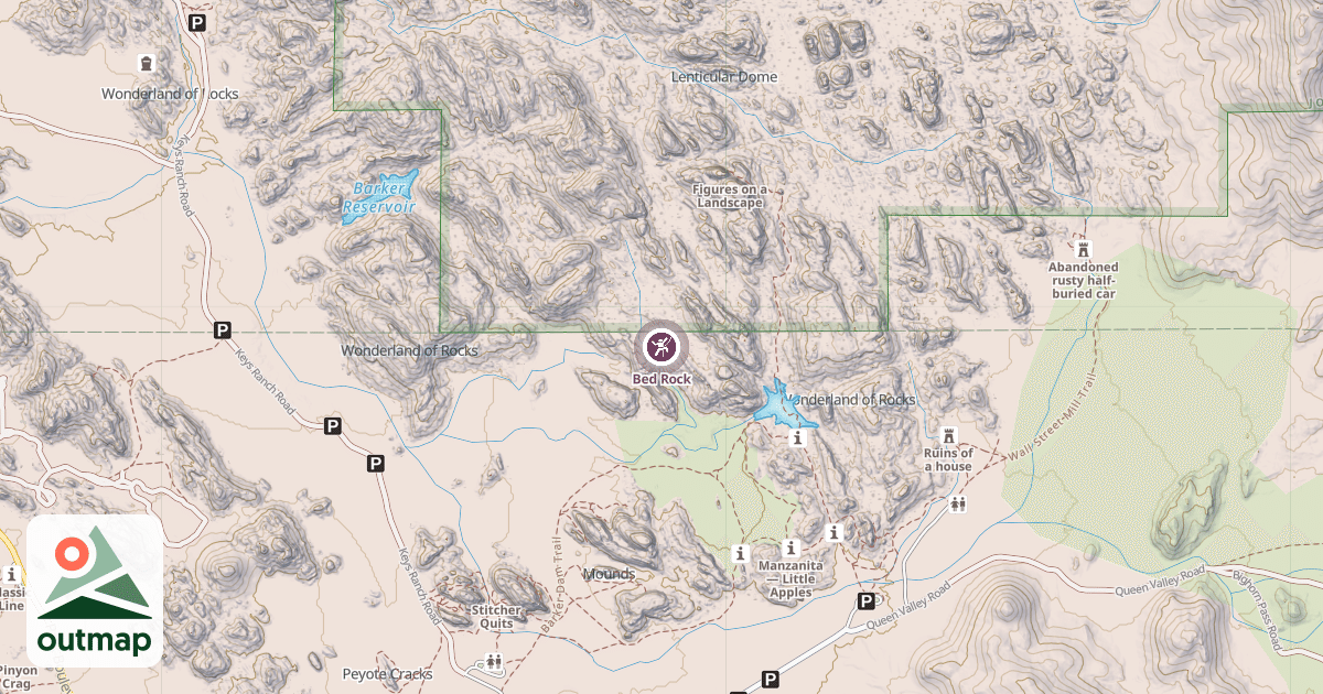 Map of Bed Rock