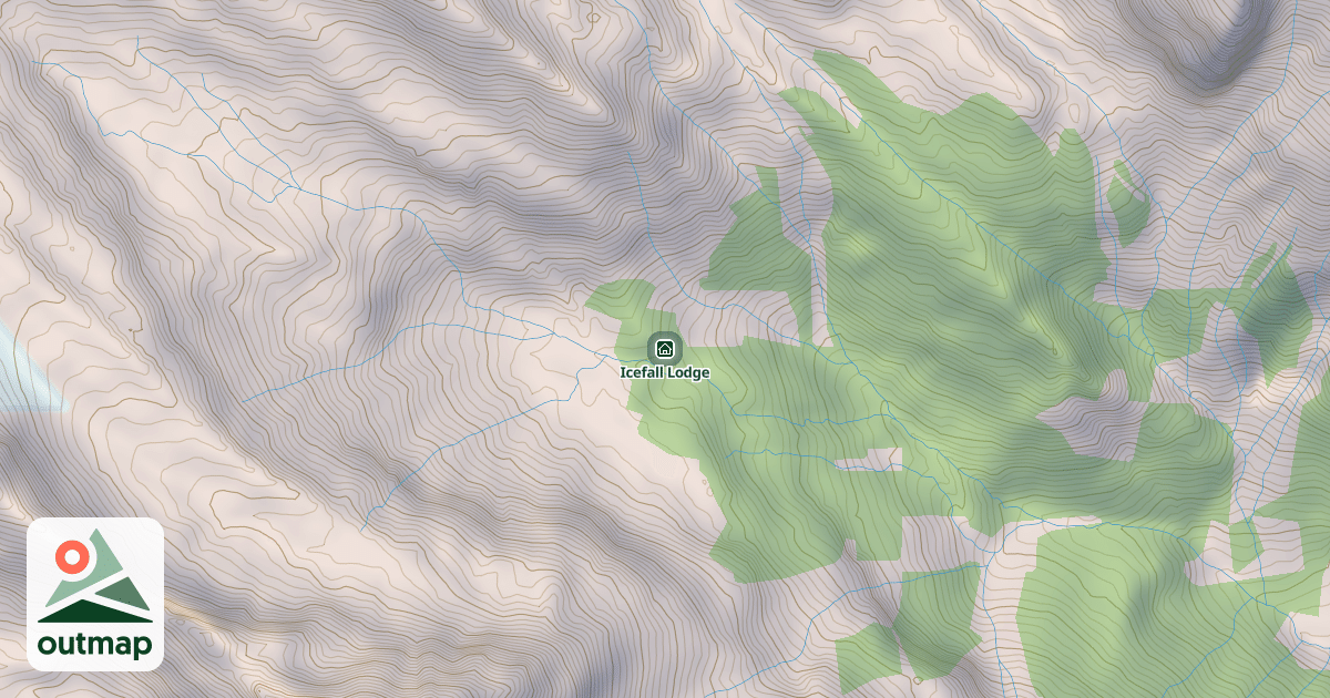 Map of Icefall Lodge