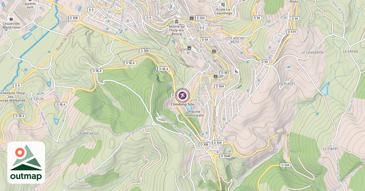 Map of Climbing Site