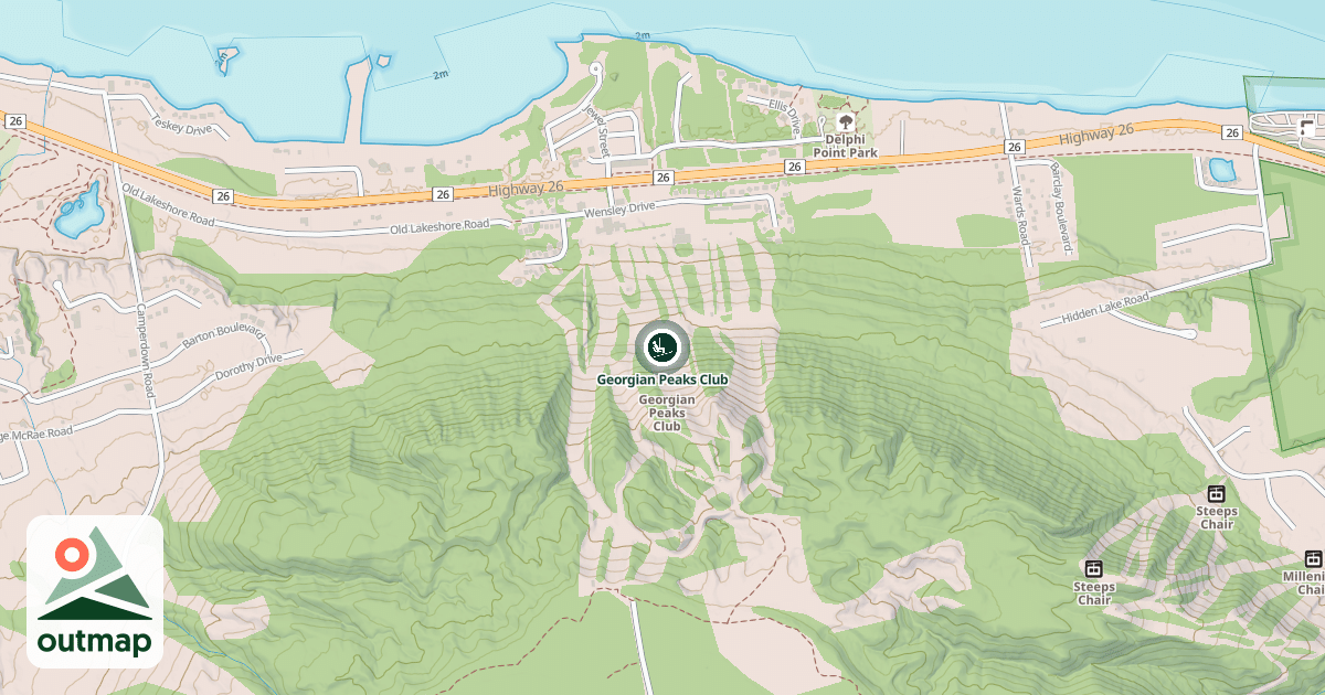 Map of Georgian Peaks Club