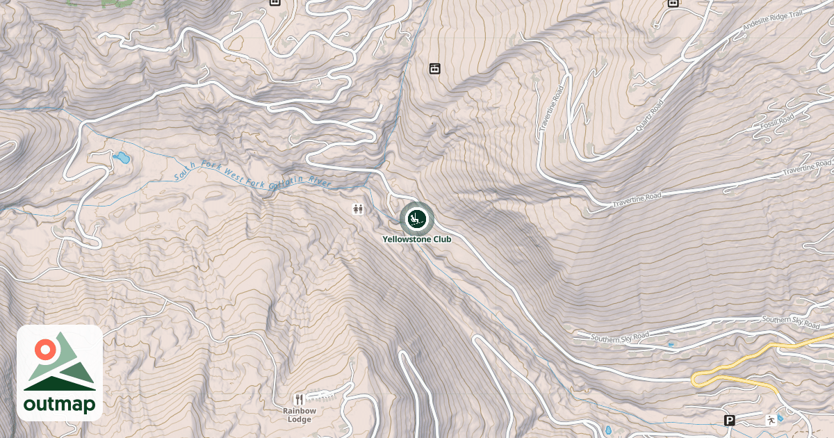 Map of Yellowstone Club