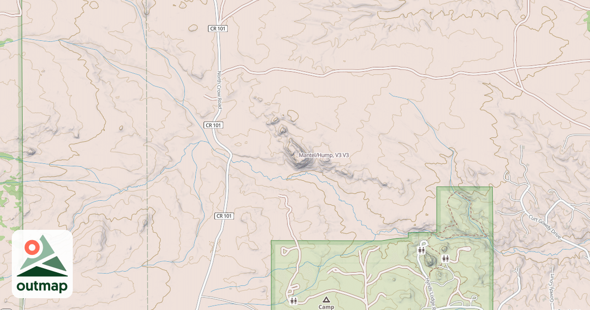 Map of Mantel/Hump, V3