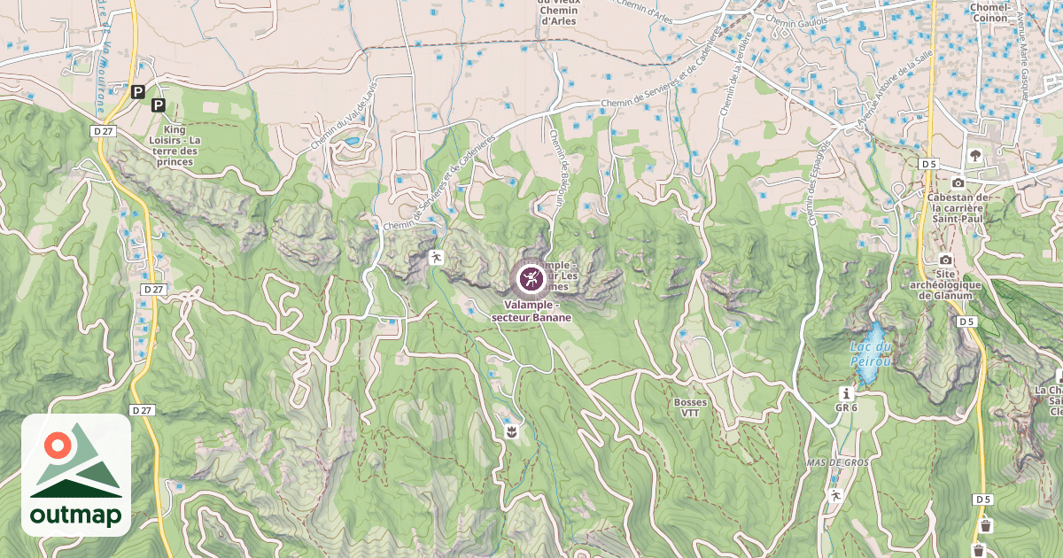 Map of Valample - secteur Banane