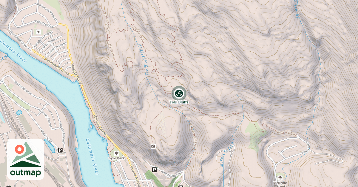 Map of Trail Bluffs