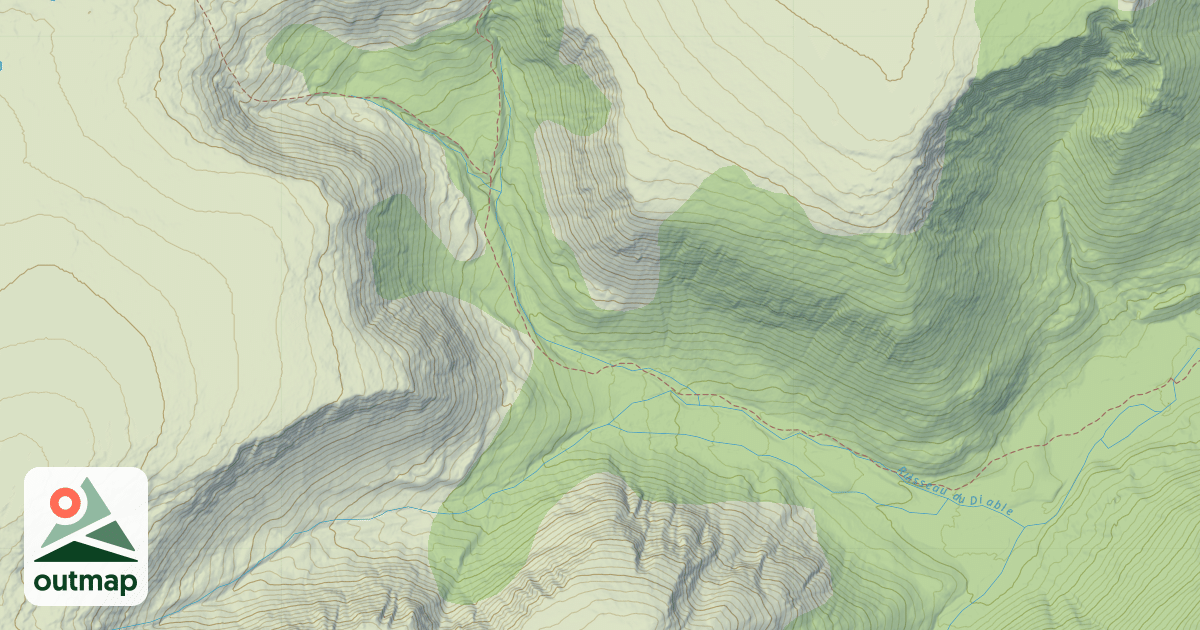 Map of Mont Albert