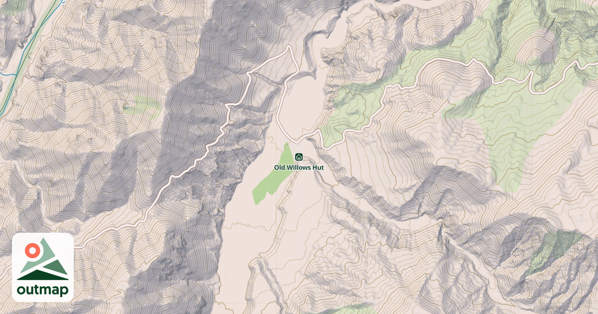 Map of Old Willows Hut