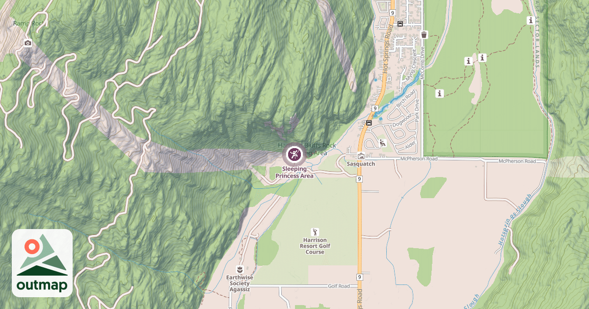 Map of Sleeping Princess Area