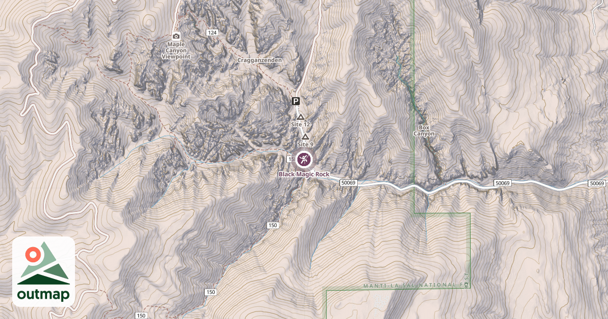 Map of Black Magic Rock