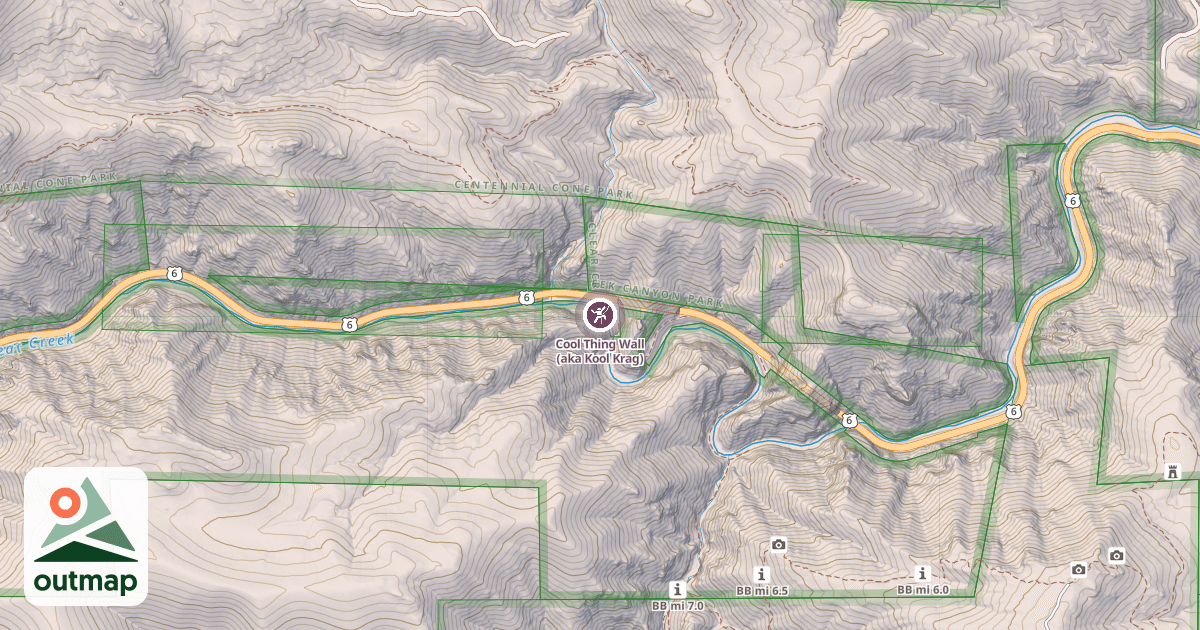 Map of Cool Thing Wall (aka Kool Krag)