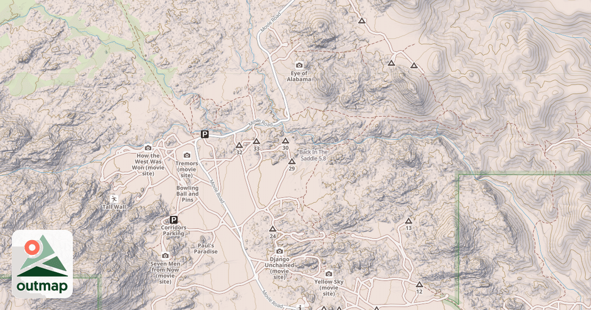 Map of Back In The Saddle