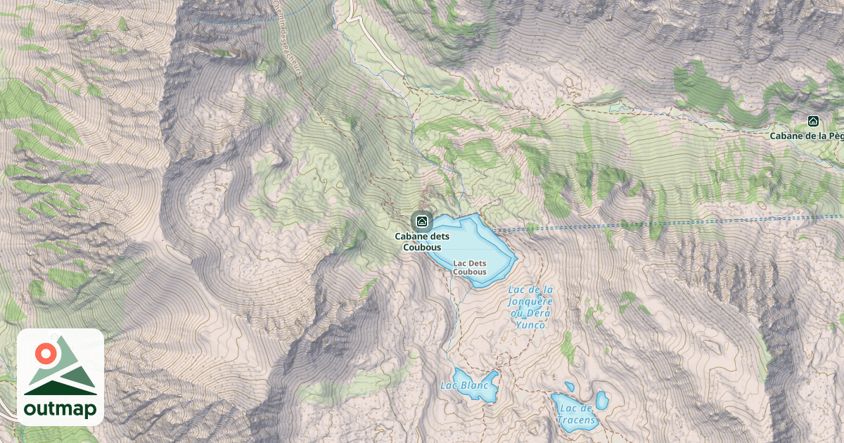Map of Cabane dets Coubous