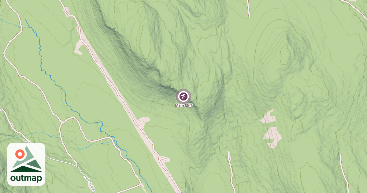 Map of Main Cliff