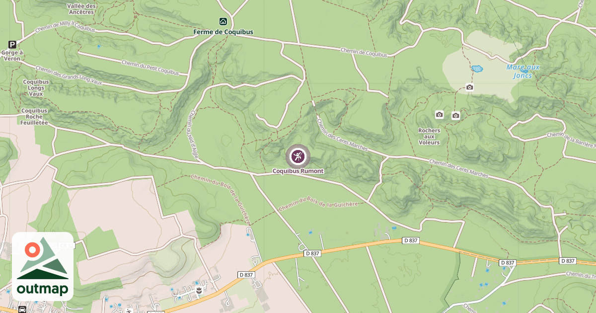 Map of Coquibus Rumont