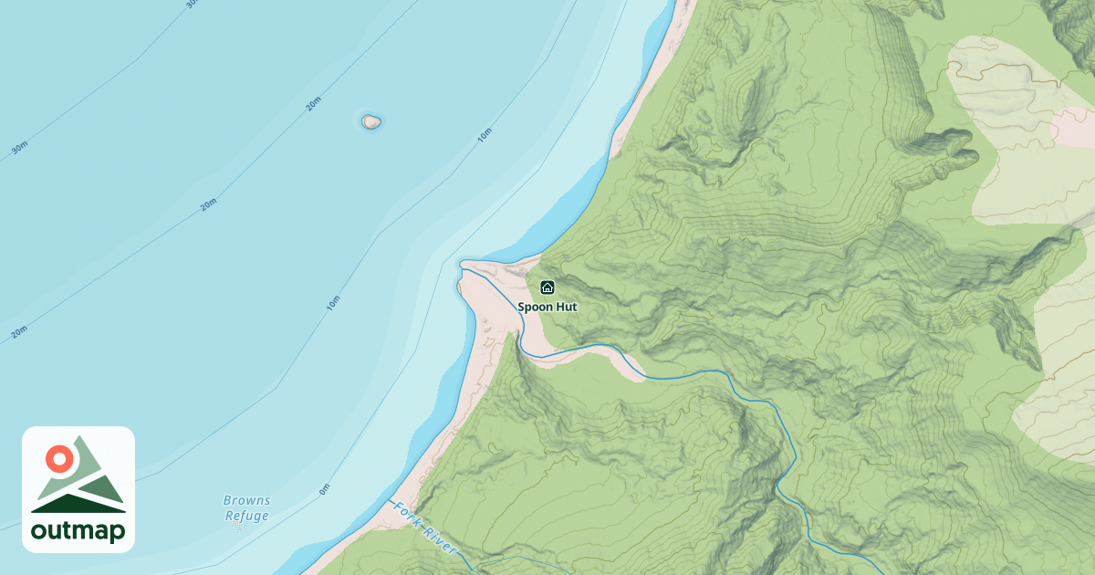 Map of Spoon Hut