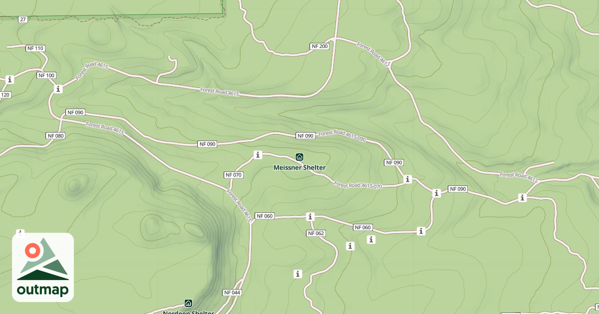Map of Meissner Shelter