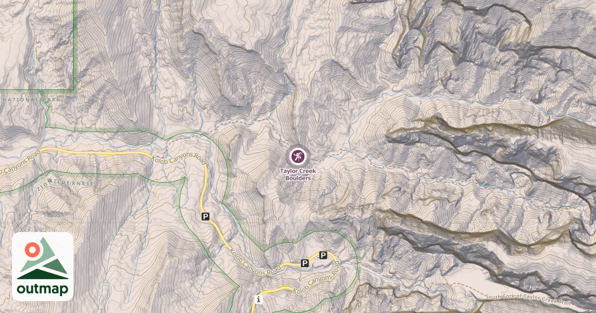 Map of Taylor Creek Boulders