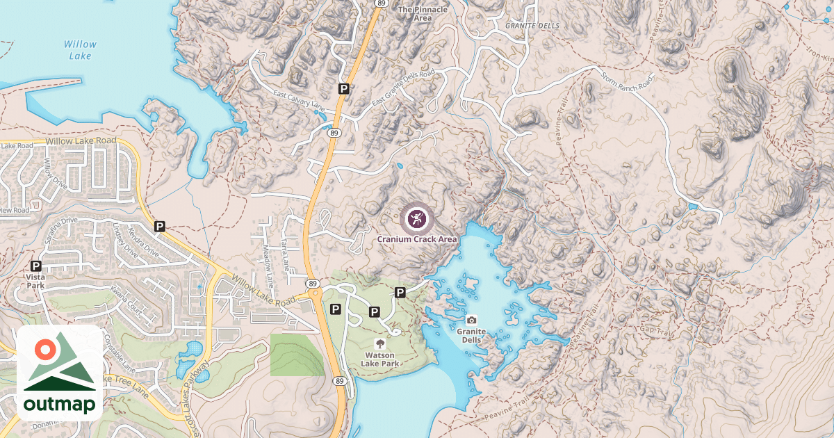 Map of Cranium Crack Area
