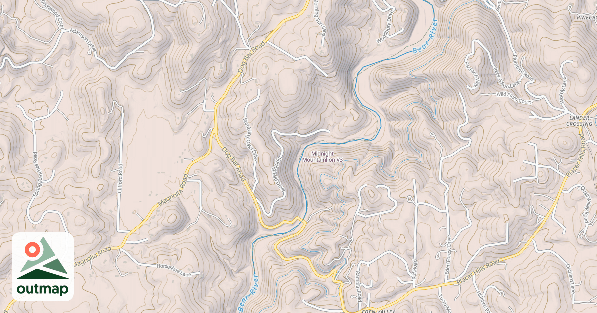 Map of Midnight Mountainlion