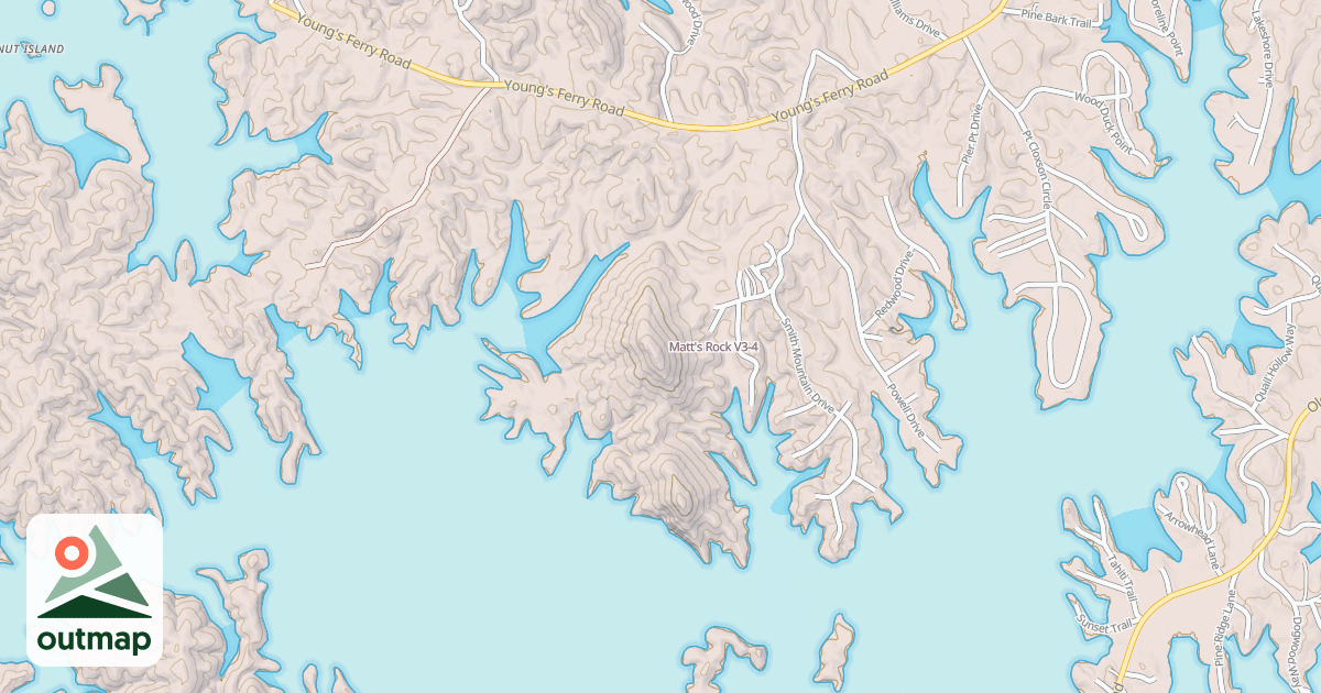 Map of Matt's Rock