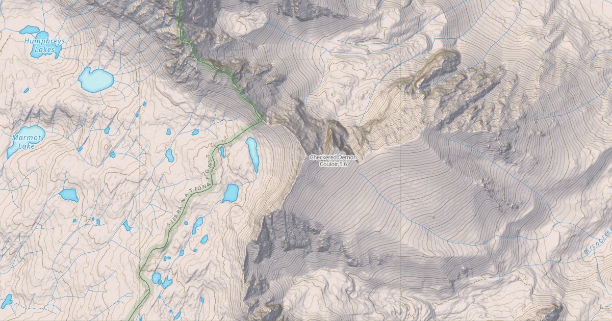 Map preview of Checkered Demon Couloir