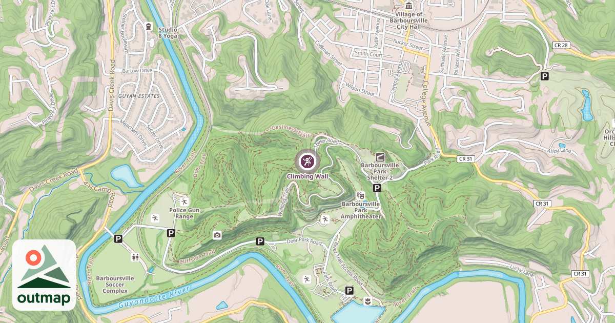 Map of Climbing Wall