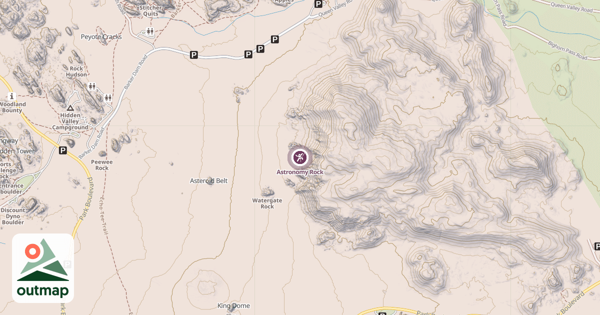 Map of Astronomy Rock