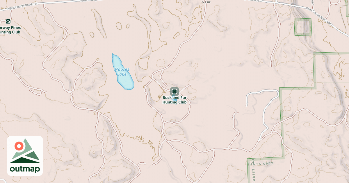 Map of Buck and Fur Hunting Club