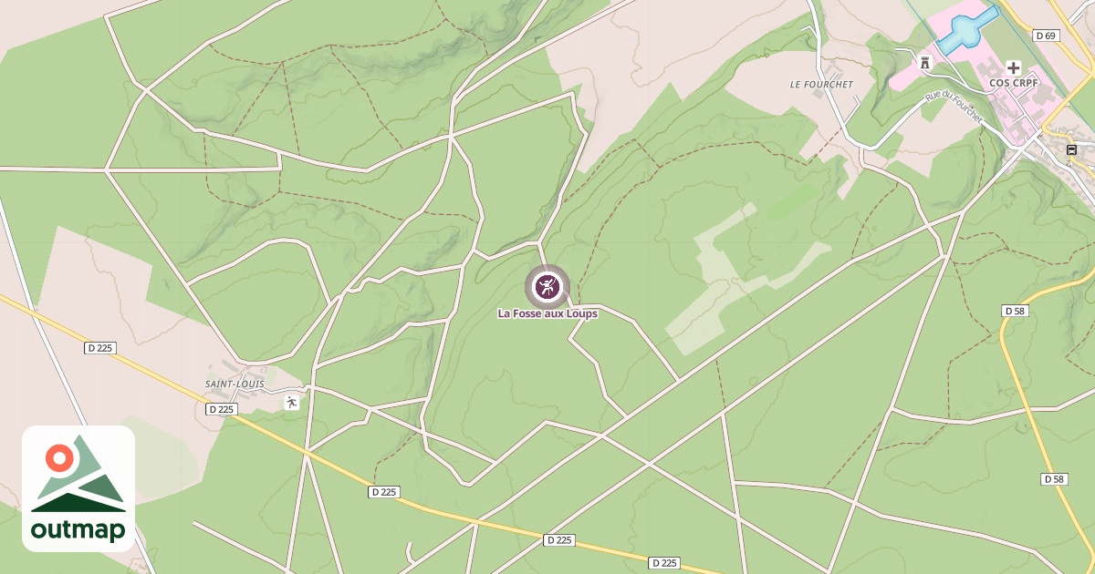 Map of La Fosse aux Loups
