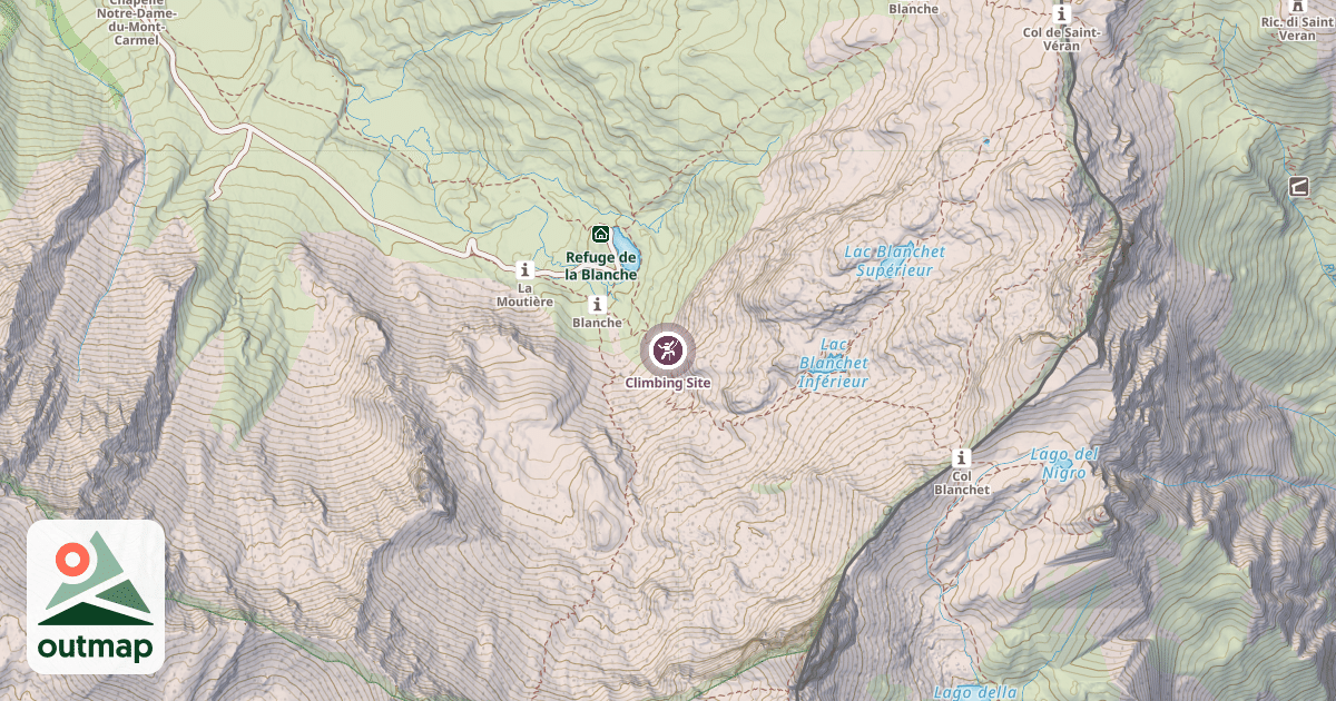 Map of Climbing Site