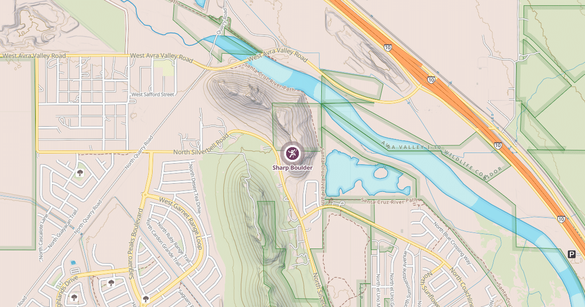 Map preview of Sharp Boulder