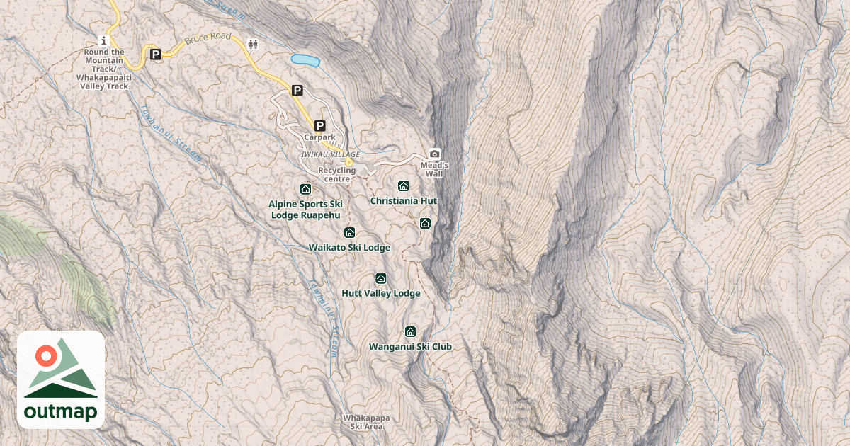 Map of Ski Racers Lodge