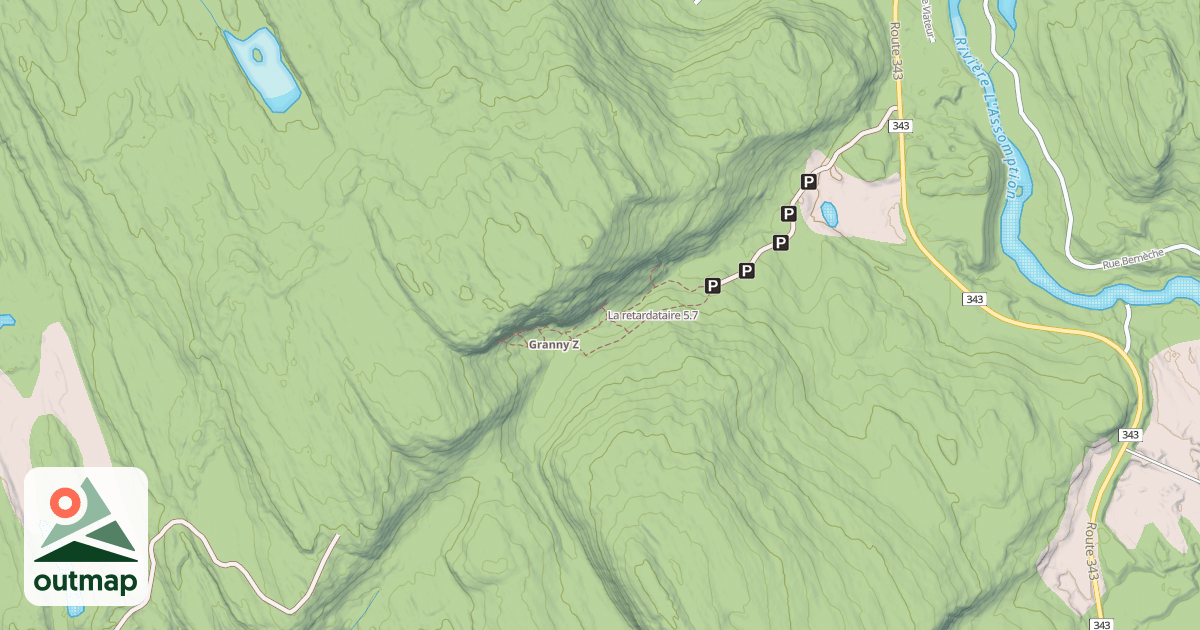 Map of La retardataire
