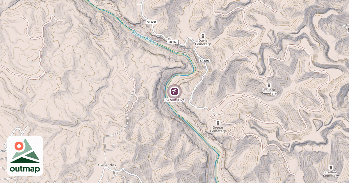 Map of (5) Mile Five