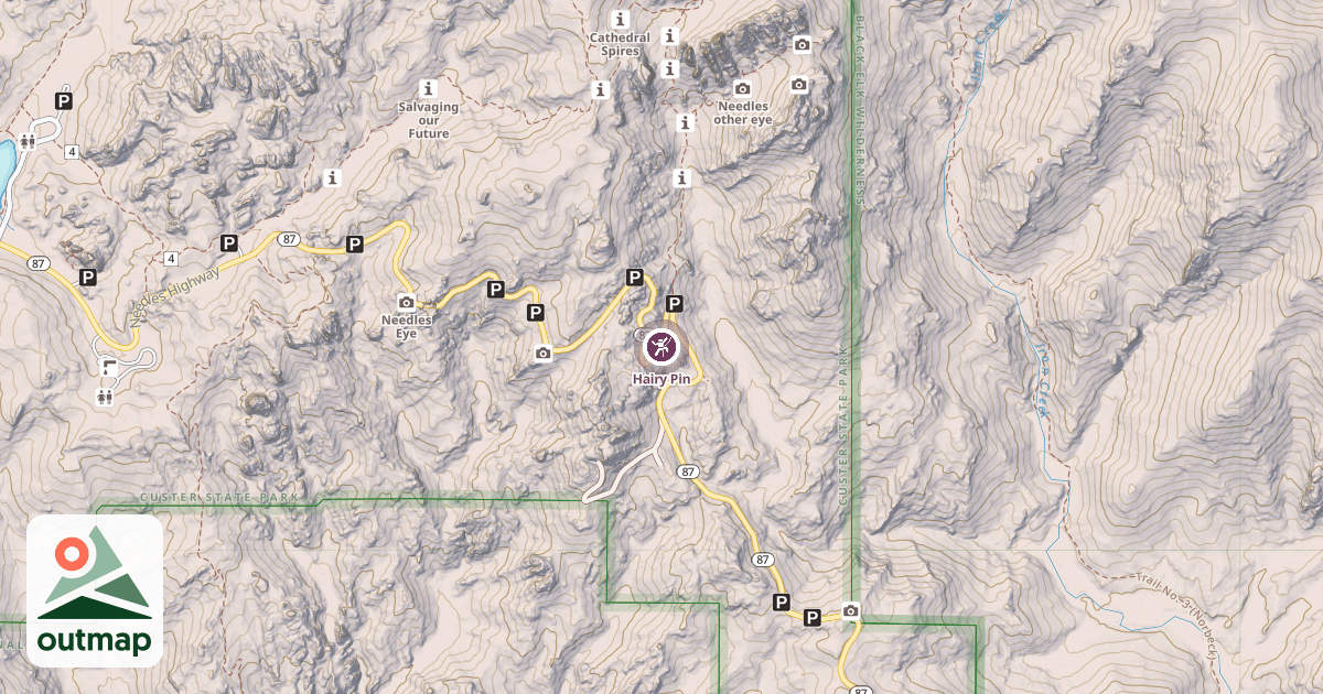 Map of Hairy Pin