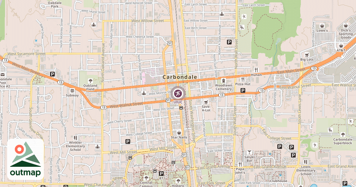 Map of UIUC