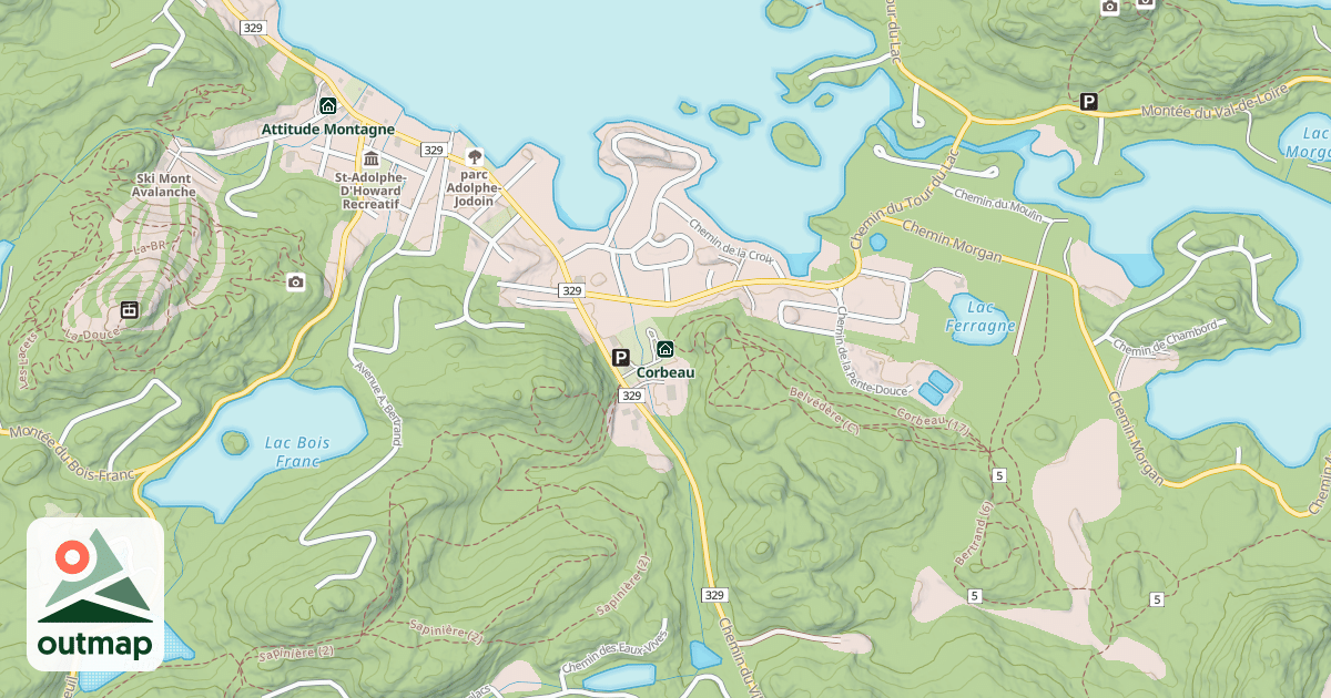 Map of Corbeau