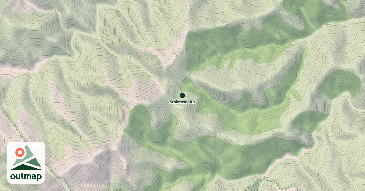 Map of Staircase Hut
