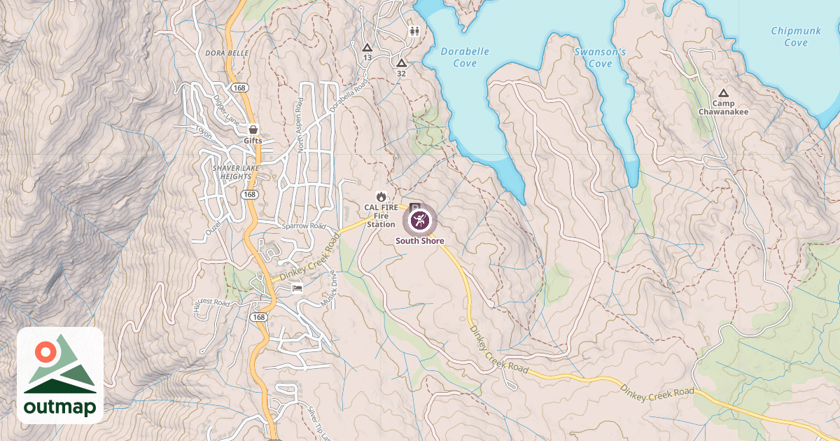Map of South Shore
