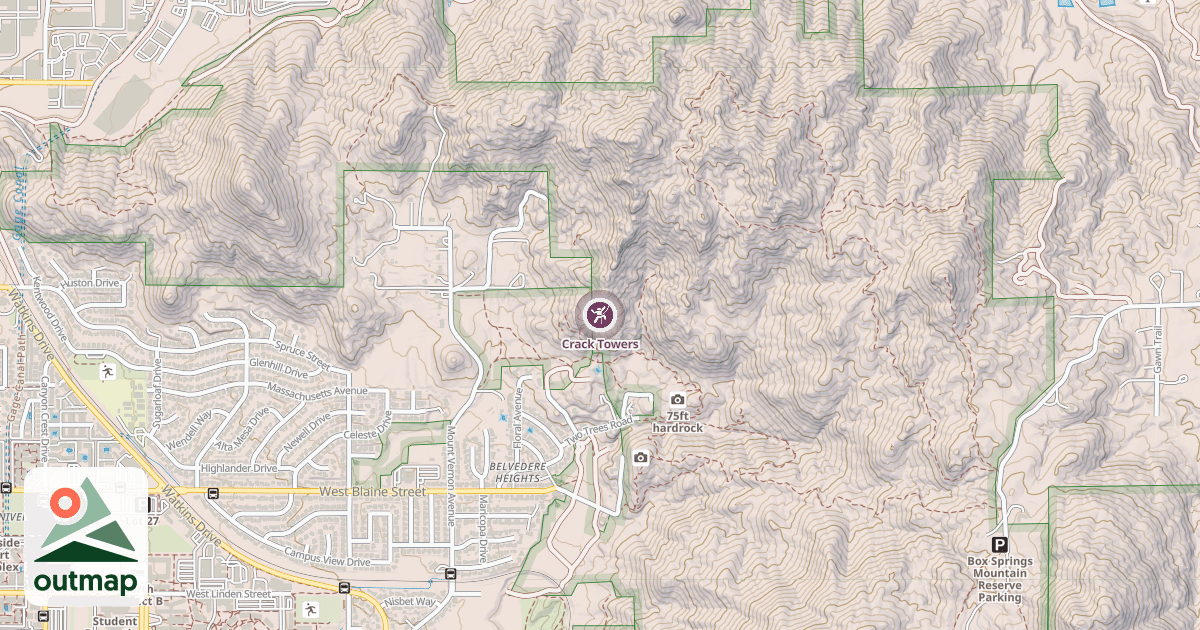 Map of Crack Towers