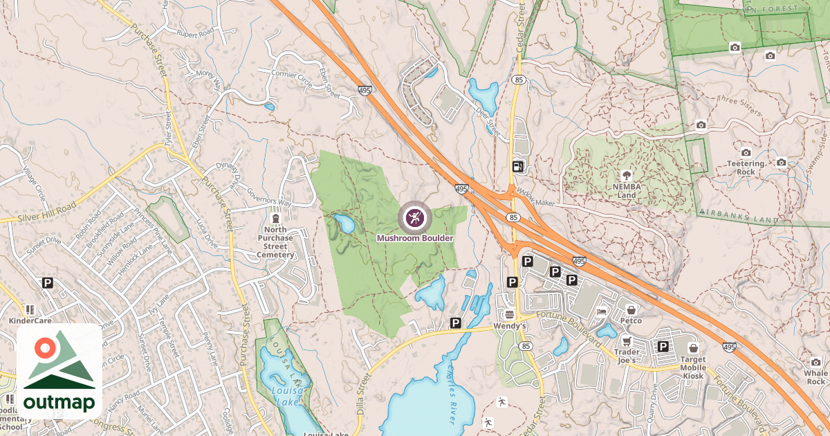 Map of Mushroom Boulder