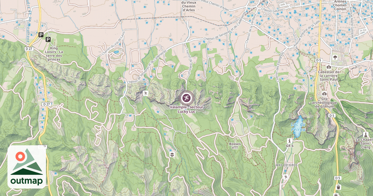 Map of Valample - secteur Lucky Luc