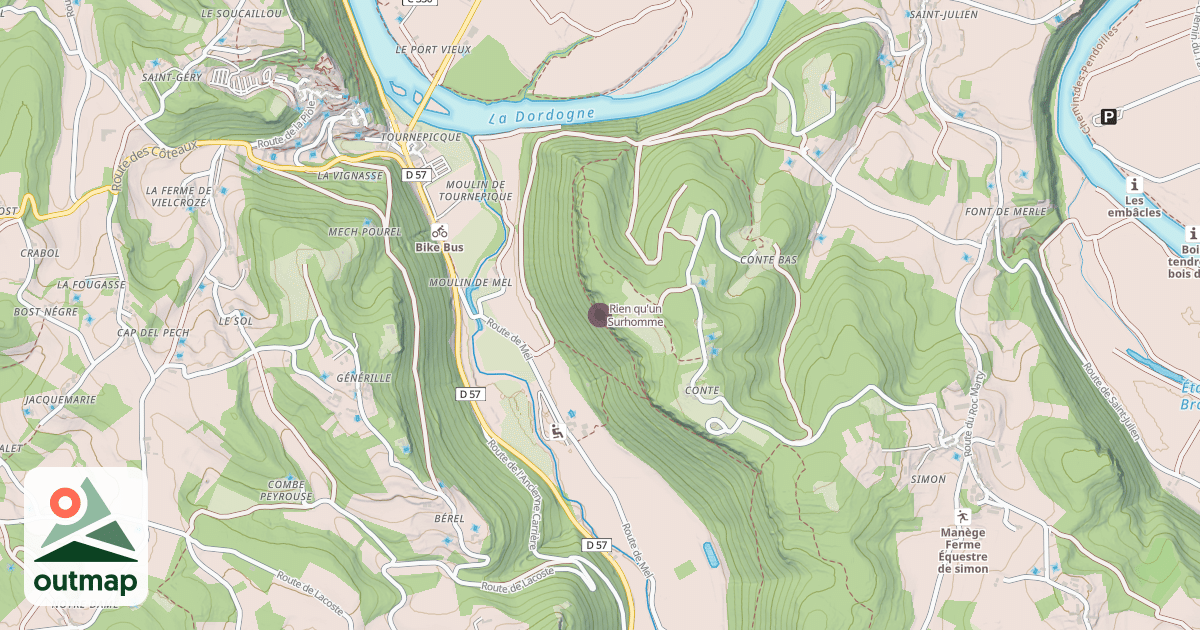 Map of Rien qu'un Surhomme