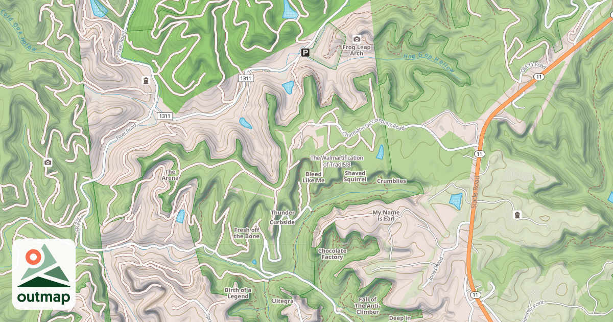 Map of The Walmartification of Trad